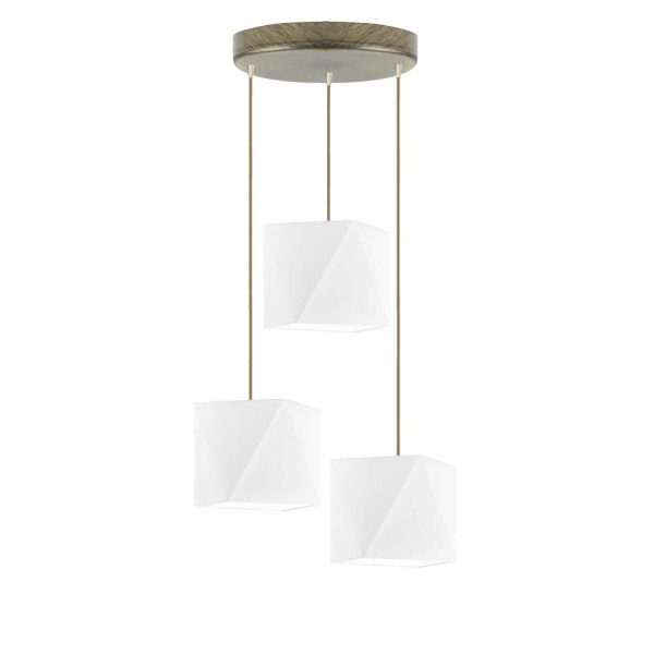 Lampa wisząca MAJORKA z regulacją nowoczesna Srebrny/ Biały 1018858
