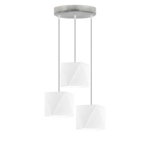 Lampa wisząca MAJORKA z regulacją nowoczesna Srebrny/ Biały 905154 Lampa wisząca MAJORKA z regulacją nowoczesna Srebrny/ Biały 905154