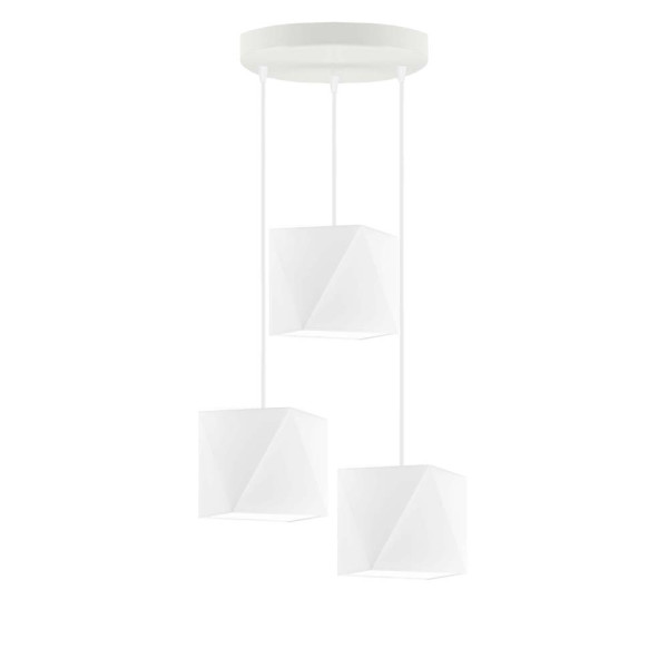Lampa wisząca MAJORKA z regulacją nowoczesna Srebrny/ Biały 905168