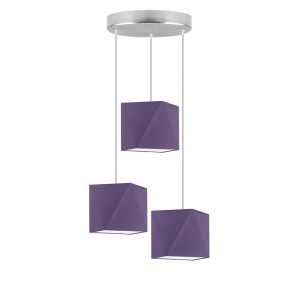 Lampa wisząca MAJORKA z regulacją wysokości Srebrny/ Fioletowy 1017210 Lampa wisząca MAJORKA z regulacją wysokości Srebrny/ Fioletowy 1017210