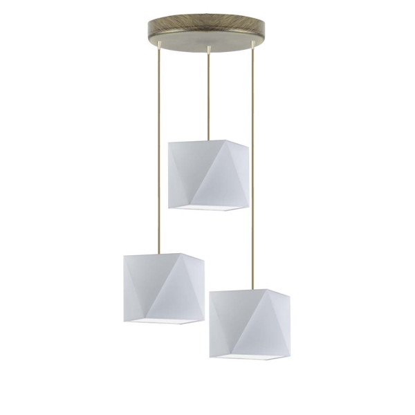 Lampa wisząca MAJORKA z regulacją wysokości Srebrny/ Jasny Szary 1017251