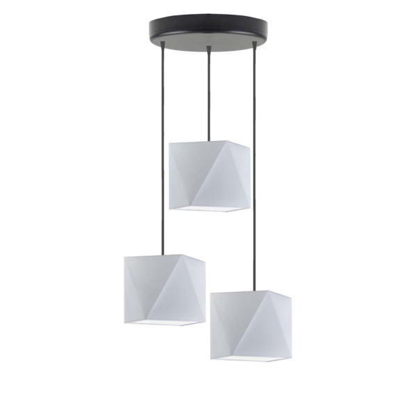 Lampa wisząca MAJORKA z regulacją wysokości Srebrny/ Jasny Szary 1017265