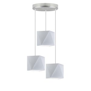 Lampa wisząca MAJORKA z regulacją wysokości Srebrny/ Jasny Szary 1017274 Lampa wisząca MAJORKA z regulacją wysokości Srebrny/ Jasny Szary 1017274