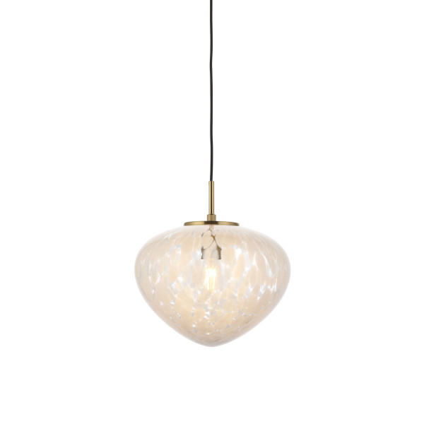 Lampa wisząca MALI satynowa mosiężna 1xE27x20W IP20 Endon 1026865