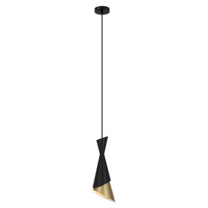 Lampa wisząca Malia stalowa czarno-zlota 63506 Lampa wisząca Malia stalowa czarno-zlota 63506