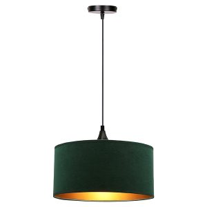 Lampa wisząca Maloto 30 cm tkaninowa zielona 201581