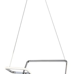 Lampa wisząca MALWEN chromowana biała LED 2x36W 4000K 2200lm Rabalux 836422