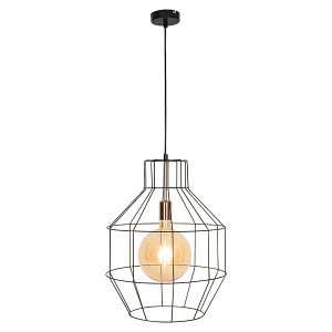 Lampa wisząca Manam metalowa czarna 26502