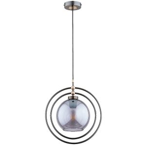 Lampa wisząca MANDI obrotowe obręcze czarna 1xE27x15W IP20 Alfa 1022995