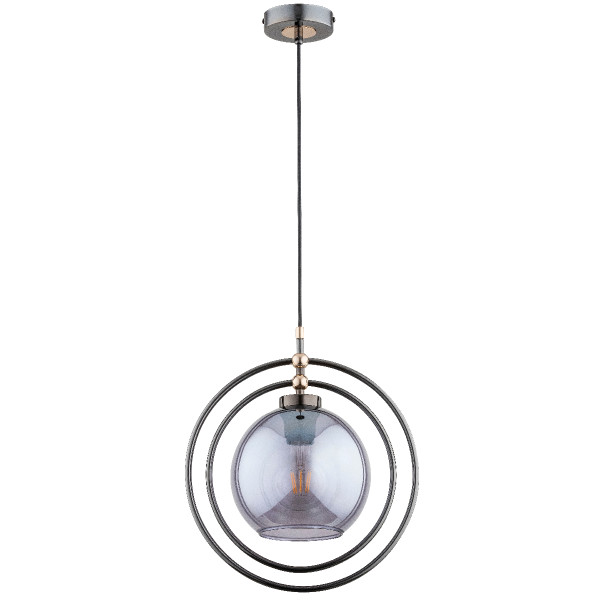 Lampa wisząca MANDI obrotowe obręcze czarna 1xE27x15W IP20 Alfa 1022995