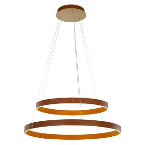 Lampa wisząca Manezia LED 2-punktowa brązowa 44916