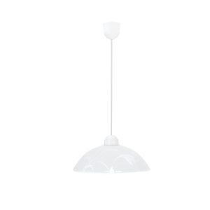 Lampa wisząca Mangano klosz ze wzorem biała 1xE27x60W IP20 Candellux 988655