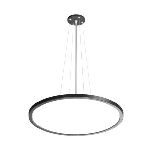 Lampa wisząca MANITO czarno-biała LED 1x36W Odcienie bieli 4300lm Italux 835870