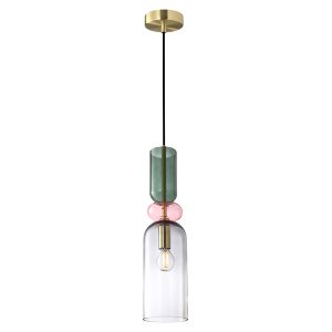 Lampa wisząca Manso 153 cm szklana wielokolorowa 209822