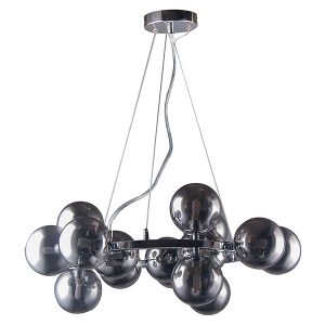 Lampa wisząca Marbelio 15-punktowa szklana srebrna 45610 Lampa wisząca Marbelio 15-punktowa szklana srebrna 45610