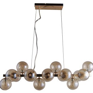Lampa wisząca Marbelioa szklana złota 45613 Lampa wisząca Marbelioa szklana złota 45613