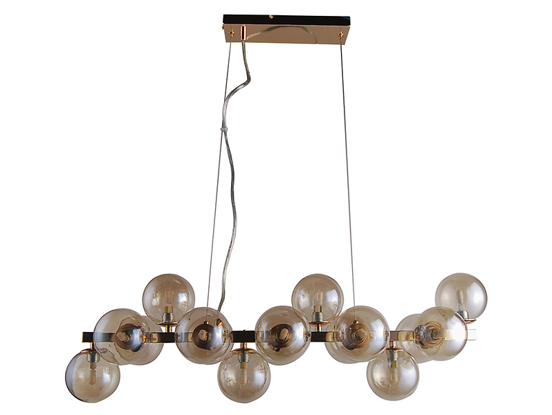 Lampa wisząca Marbelioa szklana złota 45613