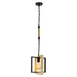 Lampa wisząca Marco metalowa czarna 1077841