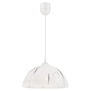 Lampa wisząca Marcy szklana srebrna 121353