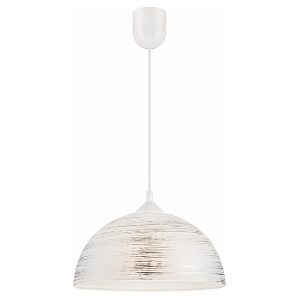 Lampa wisząca Marcy szklana srebrna 119188