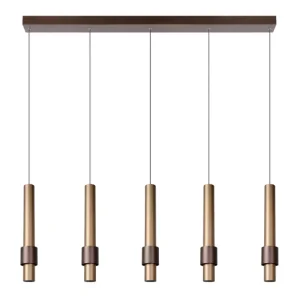 Lampa wisząca MARGARY złoto-brązowa LED 5x22W 460lm Lucide 850155