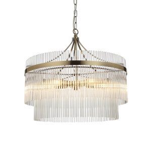 Lampa wisząca MARIETTA antyczna mosiężna 5xE14x15W IP20 Endon 1025537