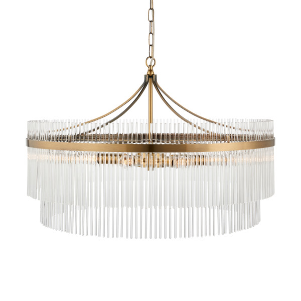 Lampa wisząca MARIETTA GRAND antyczna mosiężna 7xE14x15W IP20 Endon 1025593