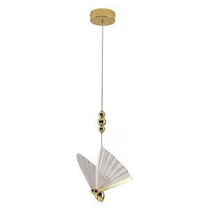 Lampa wisząca Mariposa motyl LED szklana złota 713276 Lampa wisząca Mariposa motyl LED szklana złota 713276