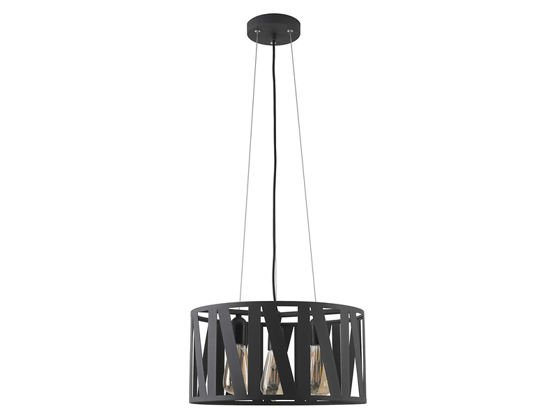 Lampa wisząca Marisa 3-punktowa metalowa czarna 43833