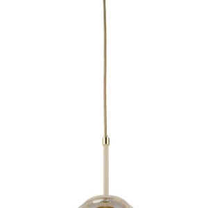 Lampa Wisząca Maro Beżowo-złota 1xE14 15 cm Nowoczesny Salon Taupe Szklana 759146 Lampa Wisząca Maro Beżowo-złota 1xE14 15 cm Nowoczesny Salon Taupe Szklana 759146
