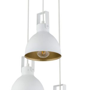 Lampa wisząca Mars biało-złota 3xE27x15W IP20 Sigma Lighting 1025618 Lampa wisząca Mars biało-złota 3xE27x15W IP20 Sigma Lighting 1025618