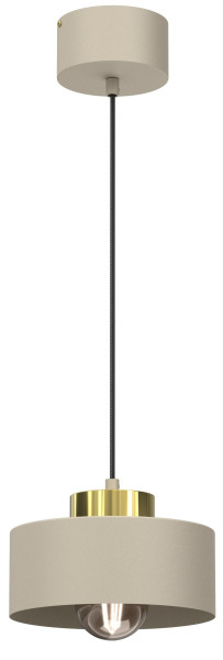 Lampa Wisząca MARTI Beżowo-złota 1xE27 20cm Nowoczesna do Salonu 676322