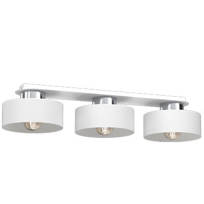 Lampa wisząca Marti biały mat-chromowana 3xE27x15W IP20 Luminex 1030400