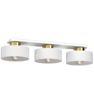 Lampa wisząca Marti biały mat-złoty połysk 3xE27x15W IP20 Luminex 1030340 Lampa wisząca Marti biały mat-złoty połysk 3xE27x15W IP20 Luminex 1030340