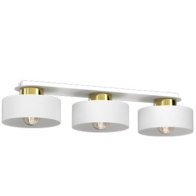 Lampa wisząca Marti biały mat-złoty połysk 3xE27x15W IP20 Luminex 1030340