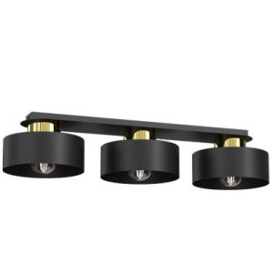 Lampa wisząca Marti czarny mat-złoty połysk 3xE27x15W IP20 Luminex 1030211 Lampa wisząca Marti czarny mat-złoty połysk 3xE27x15W IP20 Luminex 1030211