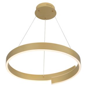 Lampa wisząca Martialo LED ze ściemniaczem złota 594814 Lampa wisząca Martialo LED ze ściemniaczem złota 594814