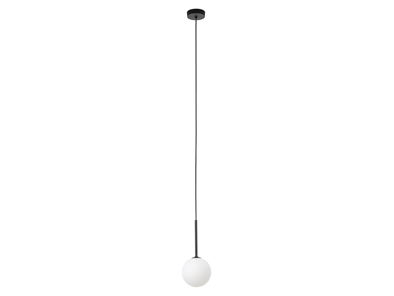 Lampa wisząca Martin szklana biało-czarna 296325