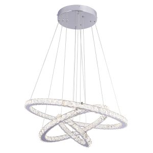 Lampa wisząca Marylin LED 3-punktowa metalowa srebrna 38470 Lampa wisząca Marylin LED 3-punktowa metalowa srebrna 38470