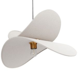Lampa wisząca materiałowa lniana szara 602245 Lampa wisząca materiałowa lniana szara 602245
