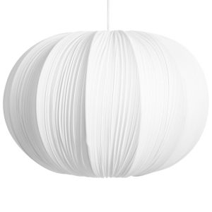 Lampa wisząca materiałowy bawełniany klosz biała 902850 Lampa wisząca materiałowy bawełniany klosz biała 902850