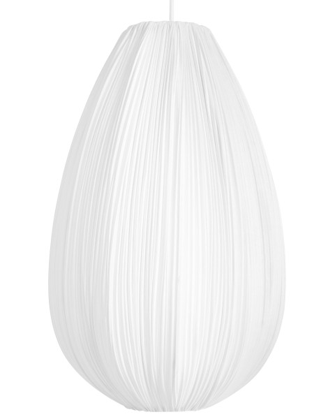 Lampa wisząca materiałowy bawełniany klosz biała 902847