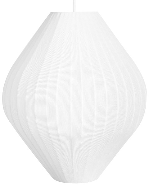 Lampa wisząca materiałowy klosz biała 893227