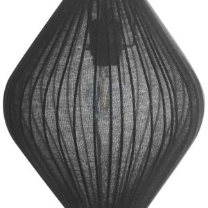 Lampa wisząca materiałowy klosz czarna 893226 Lampa wisząca materiałowy klosz czarna 893226