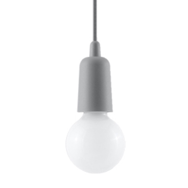 Lampa wisząca MATERO szara 1xE27x60W wym:100x10x10cm IP20 Pure Lume 1005794