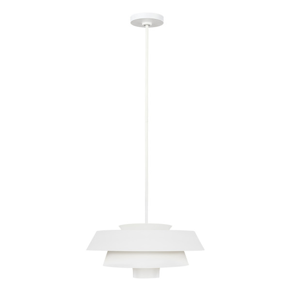Lampa wisząca matowa biel Brisbin 1xE27x60W wym: 161,7x45,7x45,7 cm Feiss 849763