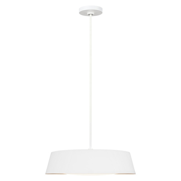 Lampa wisząca matowa biel-złota Asher 5xE14x60W wym: 155x48,5x48,5 cm Feiss 850315