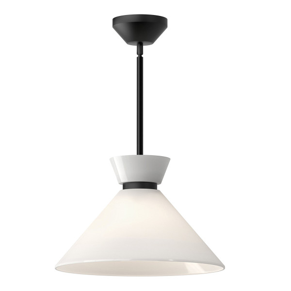 Lampa wisząca matowy czarno-opalowy HALSTON 1xE27x60W Alora Mood 837393