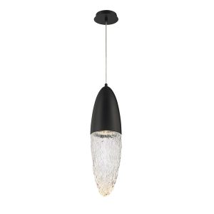 Lampa wisząca matowy czarno-przezroczysty ECROU 1xGU10x8W Quintiesse 836441 Lampa wisząca matowy czarno-przezroczysty ECROU 1xGU10x8W Quintiesse 836441