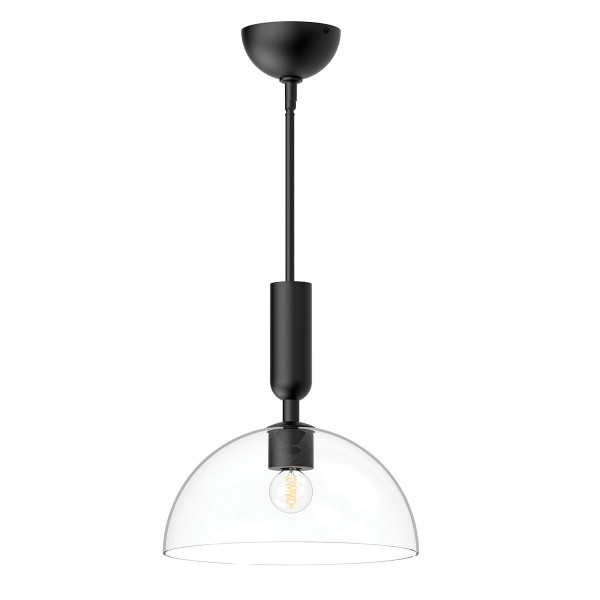 Lampa wisząca matowy czarno-przezroczysty JUDE 1xE27x60W Alora Mood 836315